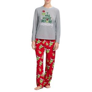 NWT Grinch Family Sleep Ladie’s  2-Piece Pajama Set